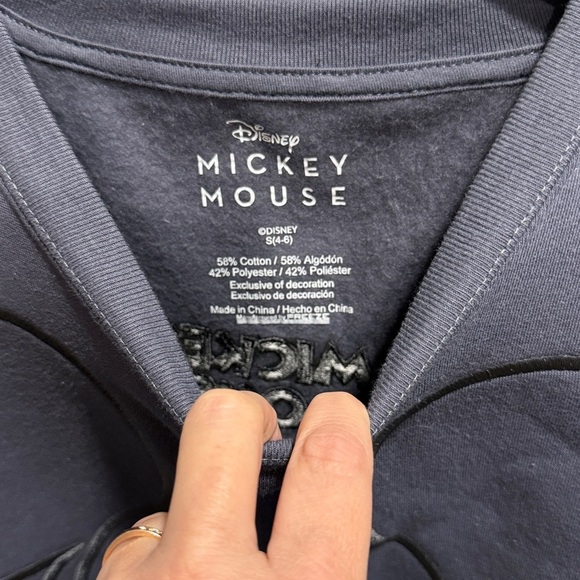 Disney Mickey Mouse Slate Gray Crewneck Sweater EUC - Picture 2 of 9